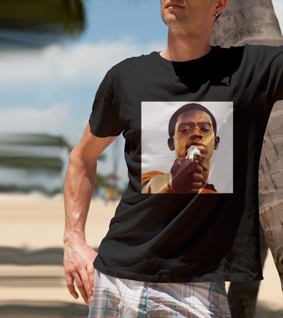 Snowfall TV Series 2017 Damson Idris Character With Gun T-Shirt