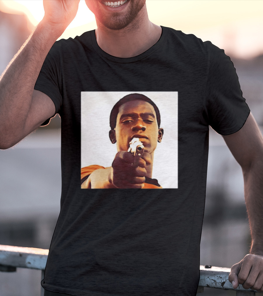 Snowfall TV Series 2017 Damson Idris Character With Gun T-Shirt