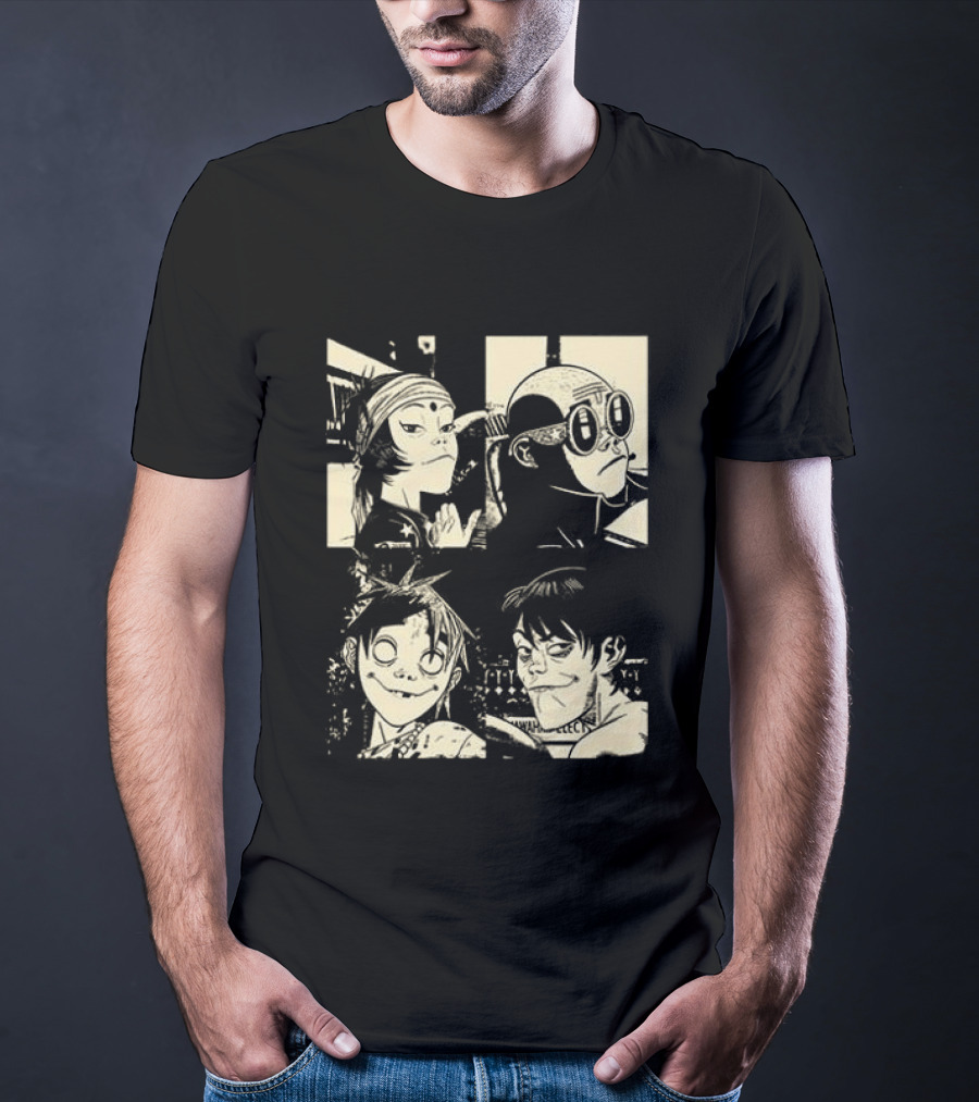 Gorillaz The Mountain Tour 2023 Dates And Locations Vintage Band T-Shirt