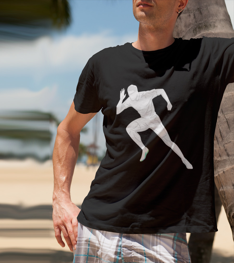 Sprint Athlete Dynamic Pose Running T-Shirt