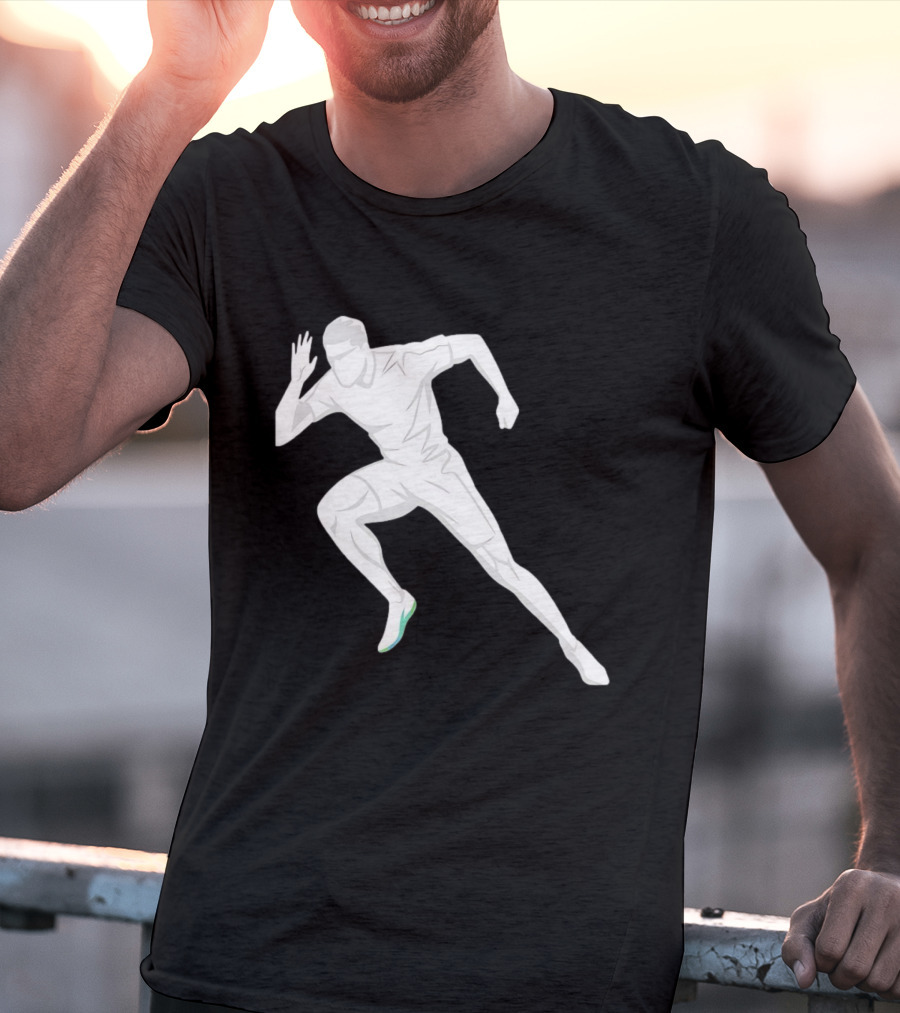 Sprint Athlete Dynamic Pose Running T-Shirt