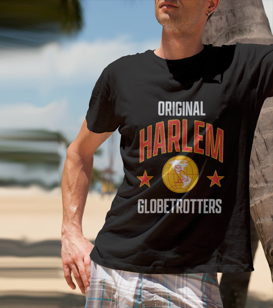 Original Harlem Globetrotters Owl And Stars T-Shirt