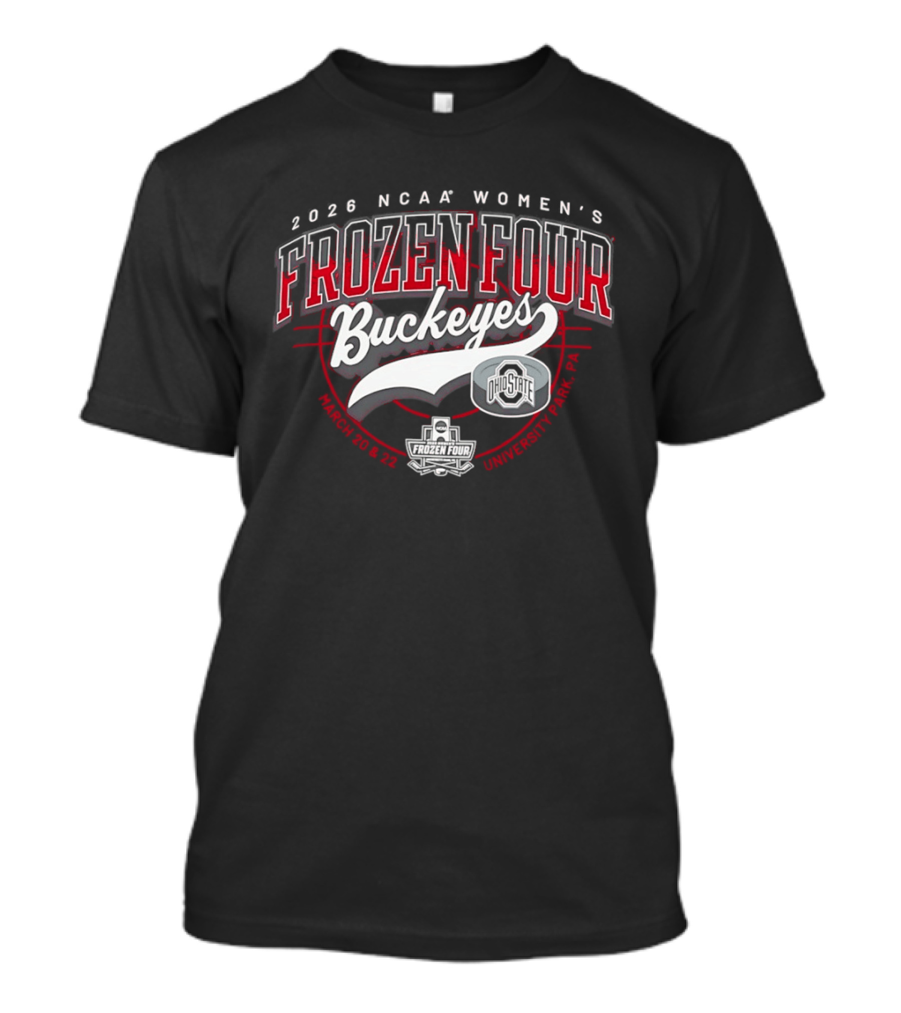2026 NCAA Women's Frozen Four Buckeyes Hockey T-Shirt