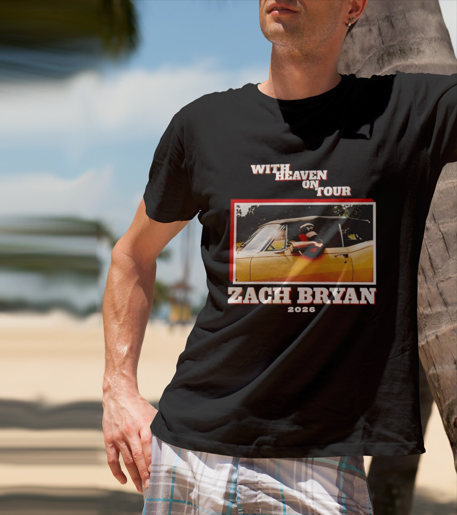 Zach Bryan 2024 Oklahoma Country Music With Heaven On Tour T-Shirt