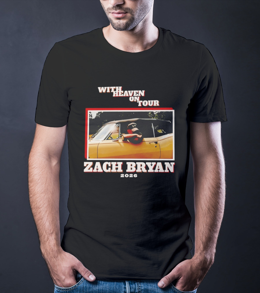 Zach Bryan 2024 Oklahoma Country Music With Heaven On Tour T-Shirt