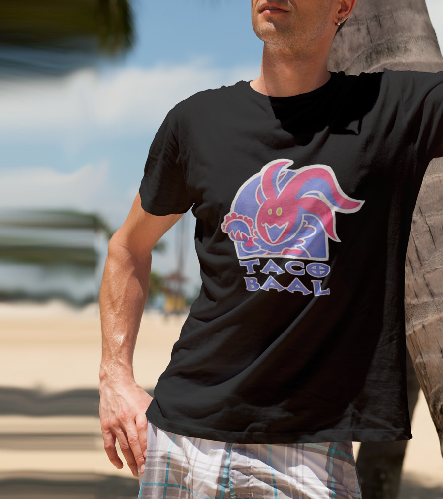 Taco Baal Jester Demon Holding Taco T-Shirt