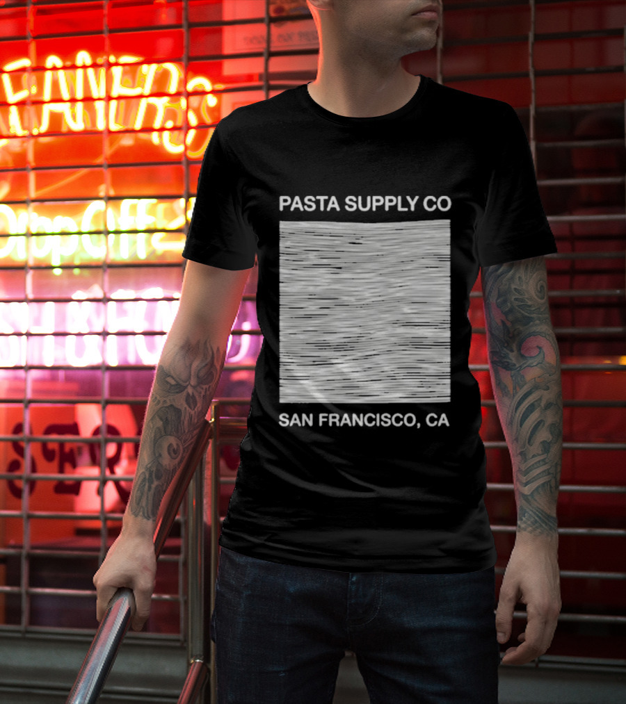 Pasta Supply Co San Francisco CA Unknown Pleasures T-Shirt