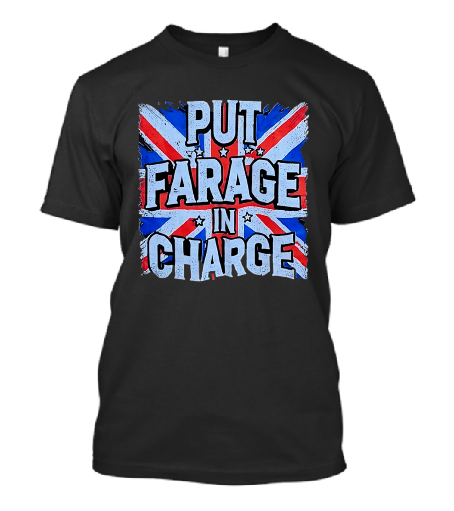 Put Farage In Charge UK Flag T-Shirt