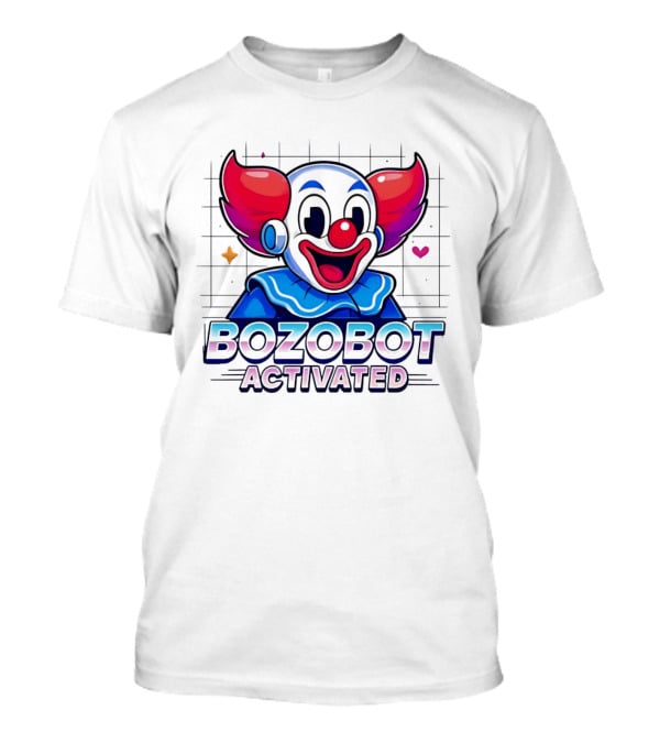 Bozo The Clown Bozobot Activated Retro Robot Clown Aesthetic T-Shirt