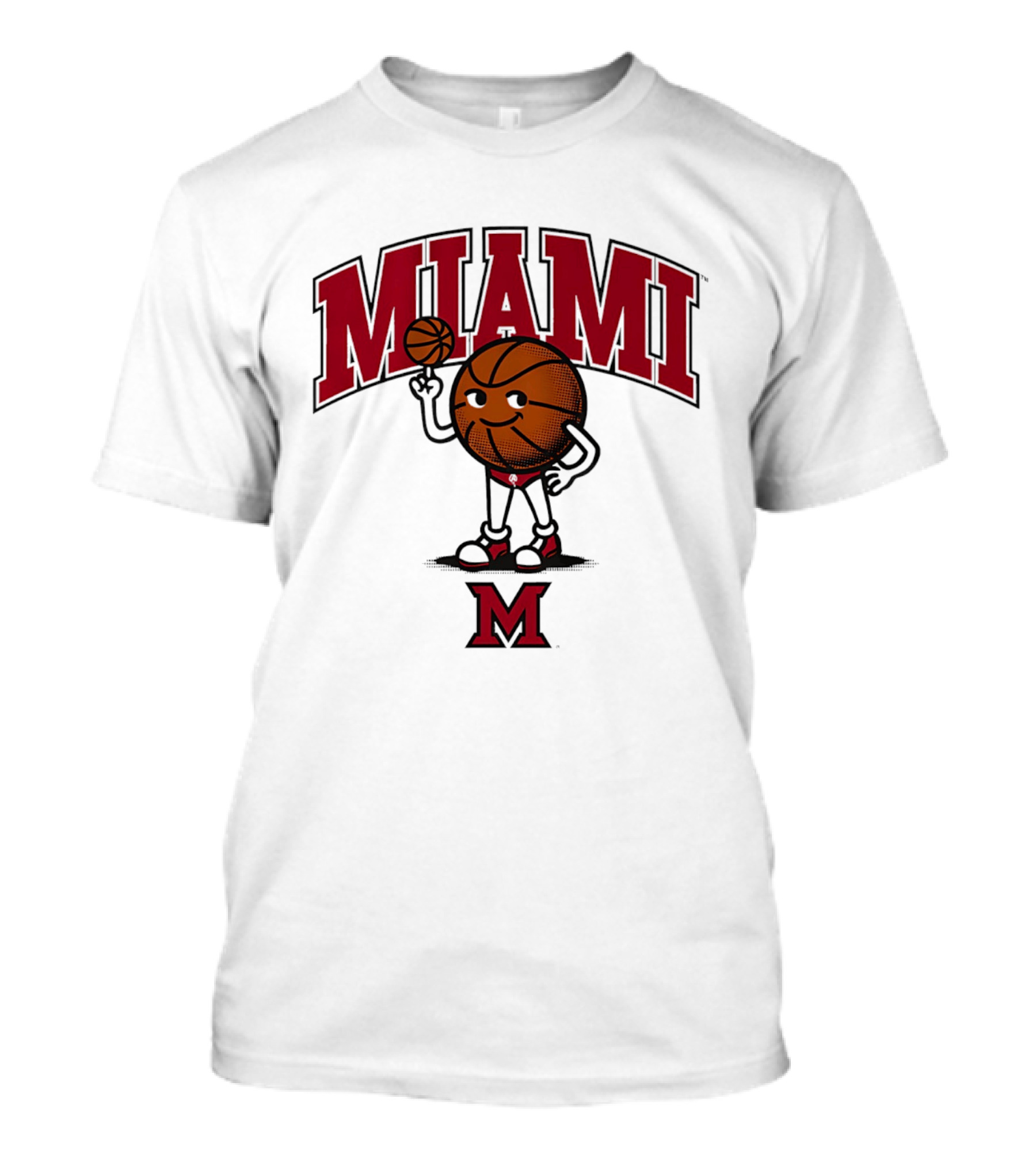 Miami Basketball Cartoon Character 2026 T-Shirt