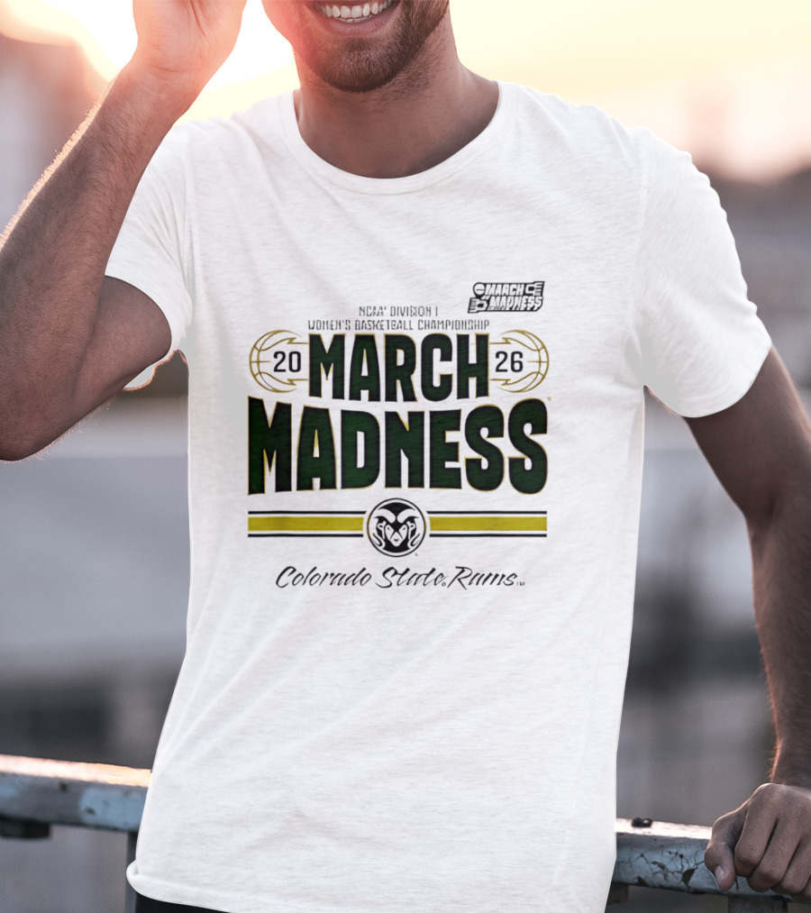 NCAA Division I Women's Basketball Championship Colorado State Rams March Madness 2026 T-Shirt