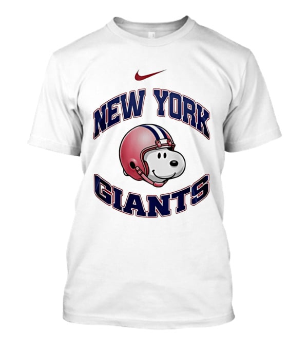 Nike New York Giants Snoopy Football Helmet T-Shirt