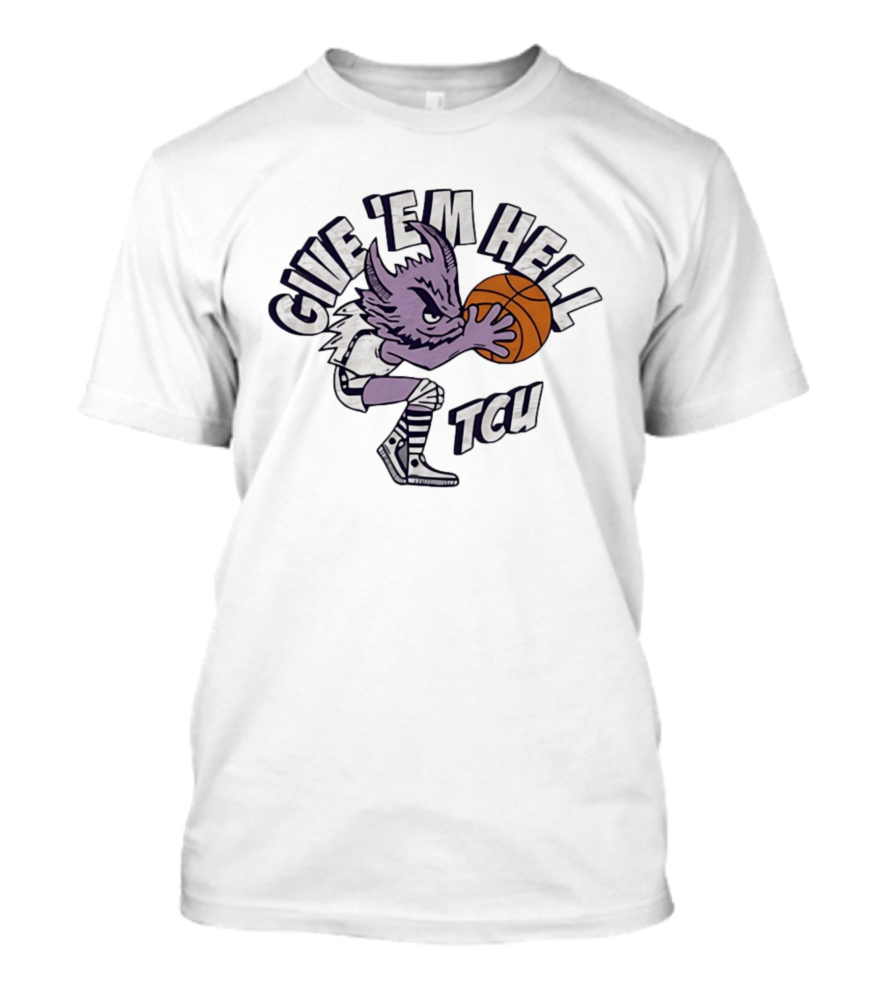 TCU Horned Frogs Give 'Em Hell Basketball T-Shirt