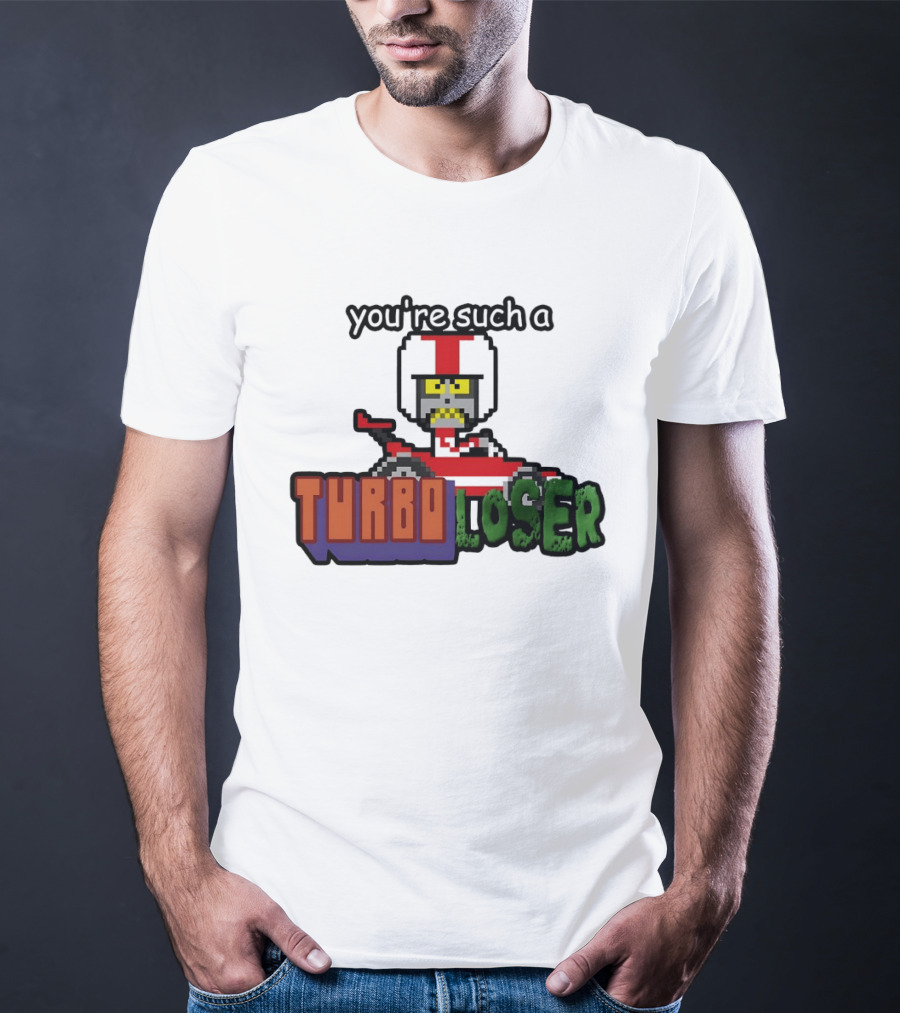 You're Such A Turbo Loser Pixel Art Racing Helmet T-Shirt