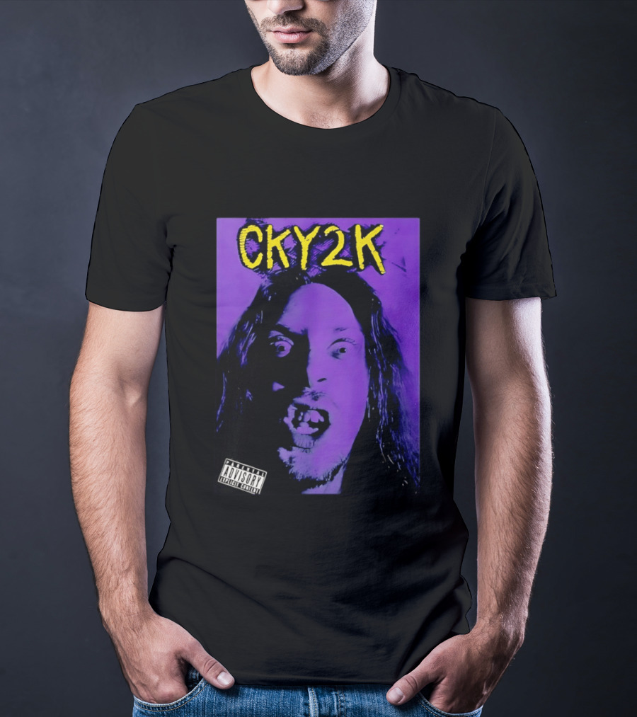 CKY2K Explicit Content Purple Portrait Bam Margera T-Shirt