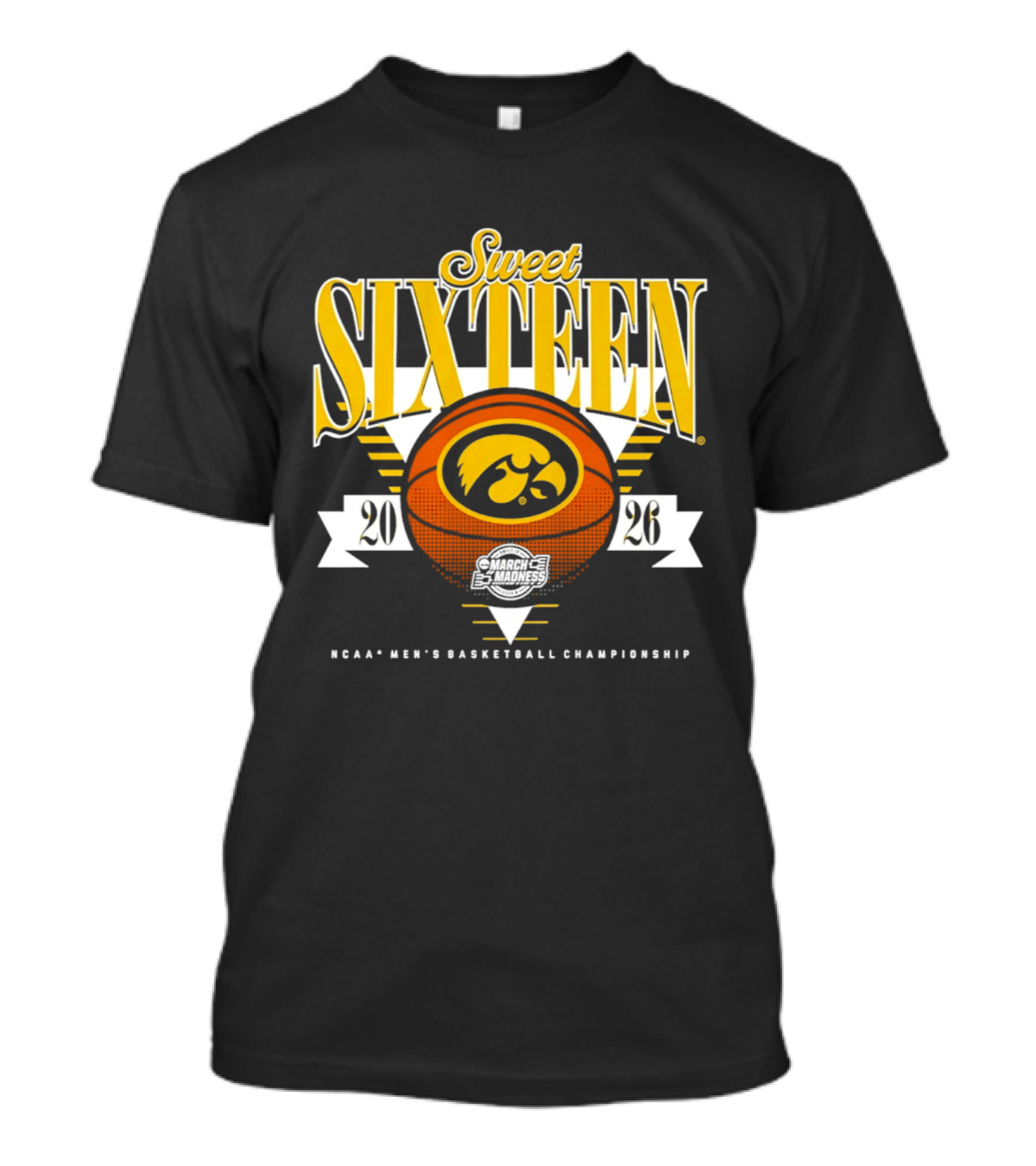 Sweet Sixteen Iowa Hawkeyes 2026 NCAA Men's Basketball Championship T-Shirt