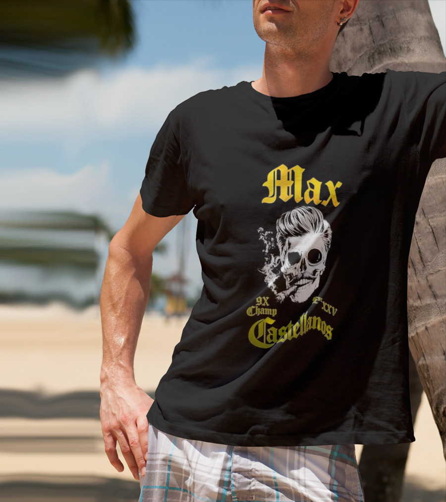 Max Castellanos 9x Champ Shaka Skull T-Shirt