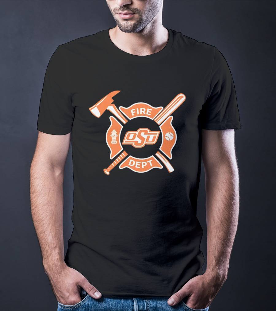 Oklahoma State Cowboys Fire Dept Baseball Night 2026 T-Shirt