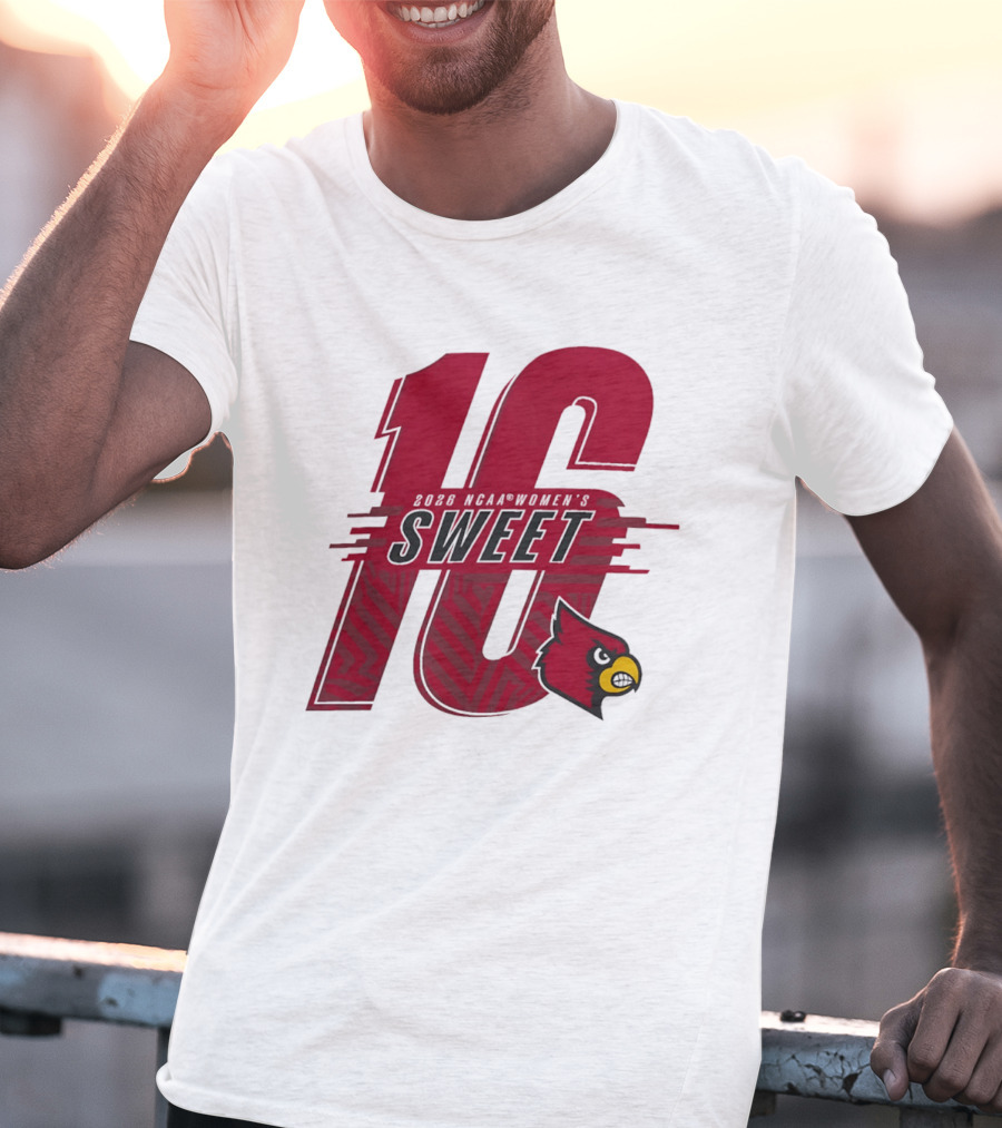 Louisville Cardinals Sweet Sixteen 2026 NCAA Women's Basketball T-Shirt