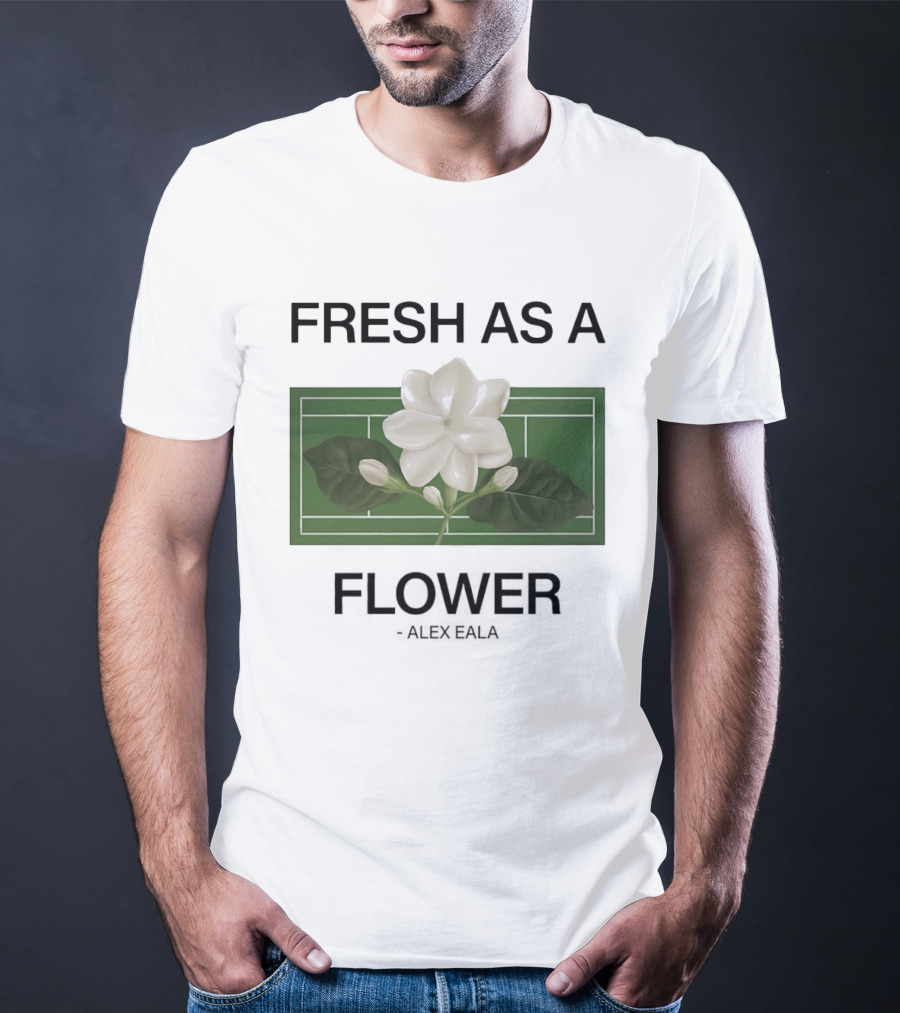 Fresh As A Flower Alex Eala Tennis Court Blossom T-Shirt
