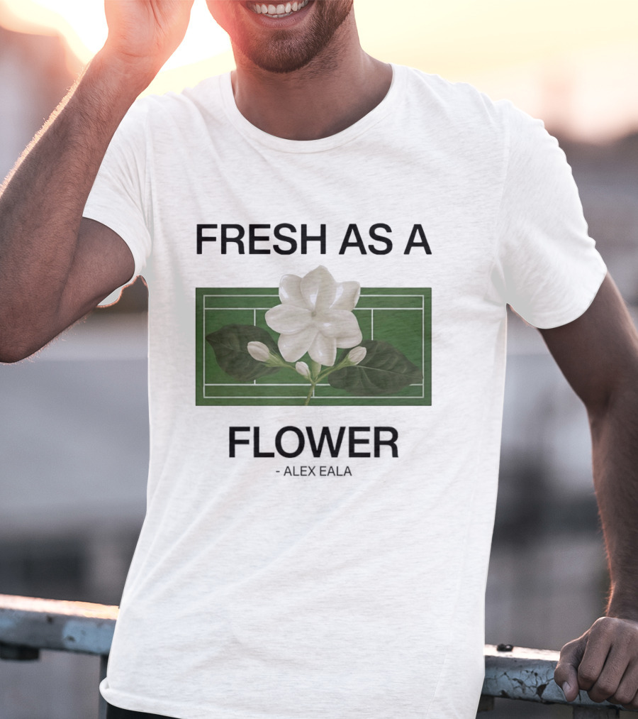 Fresh As A Flower Alex Eala Tennis Court Blossom T-Shirt