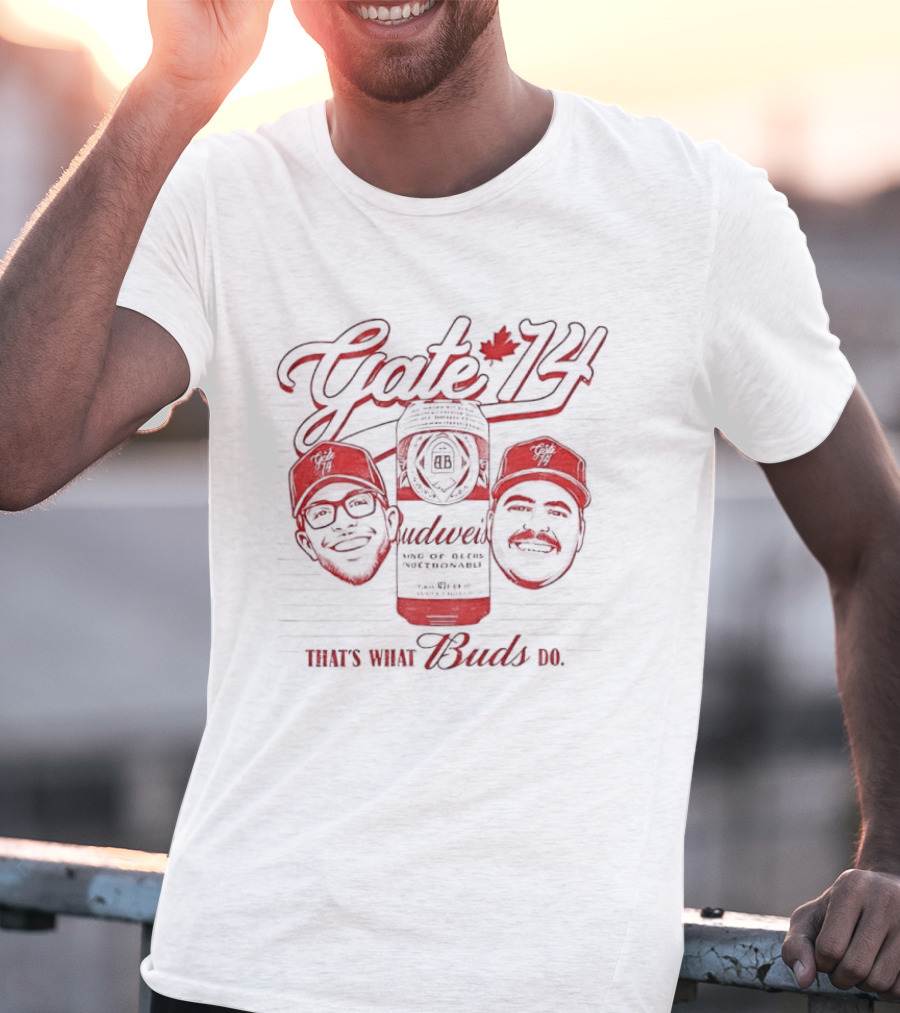 Gate 74 Budweiser Beer Buds Baseball Hat T-Shirt