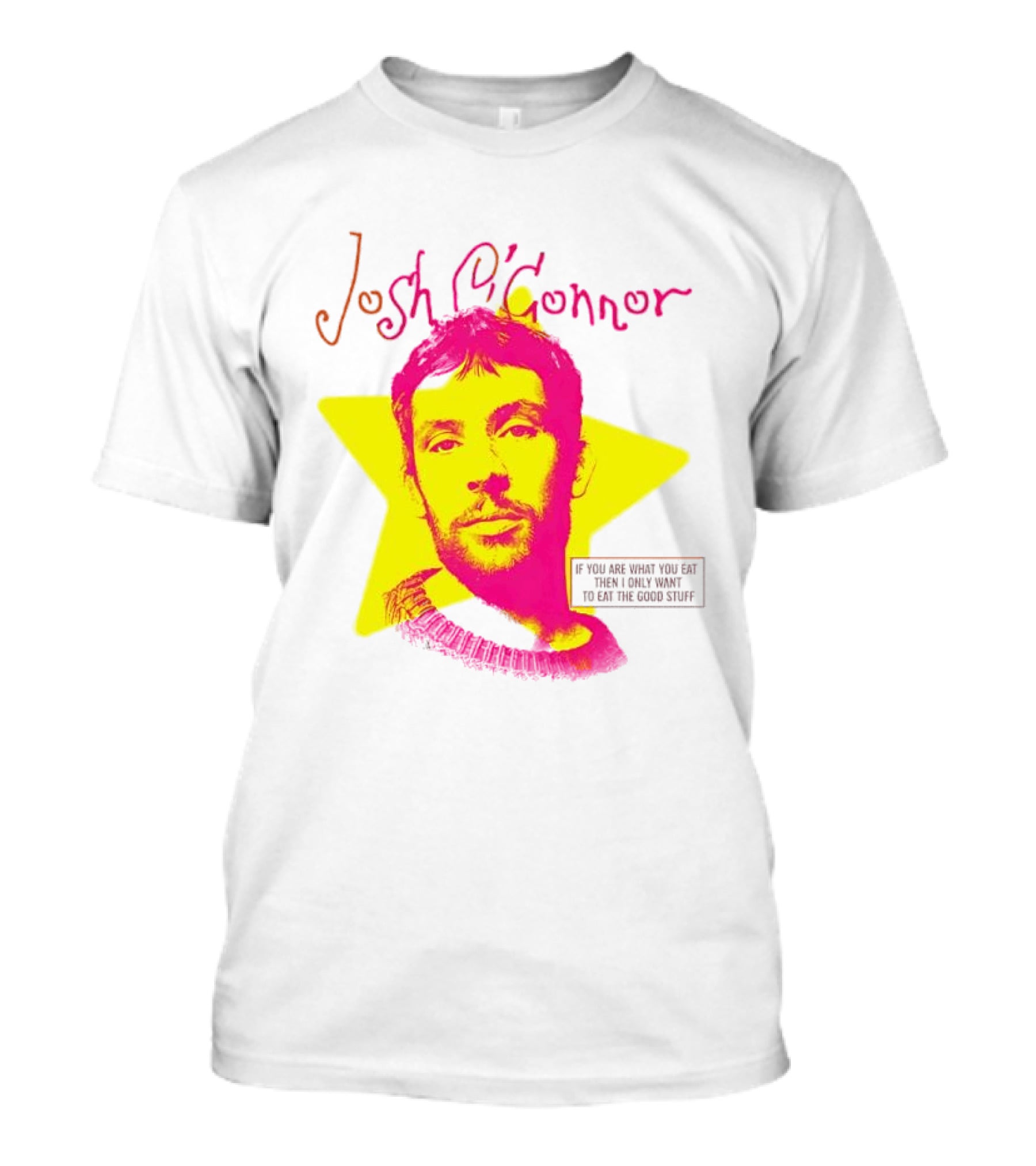 Josh O'Connor Bold Pink Yellow Star Style Eat Cooks Science T-Shirt
