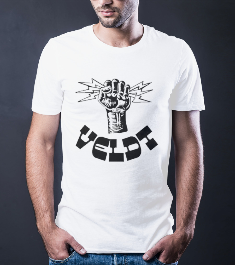 Invisible Youth Empowered Fist With Electric Thunderbolts Veldt T-Shirt