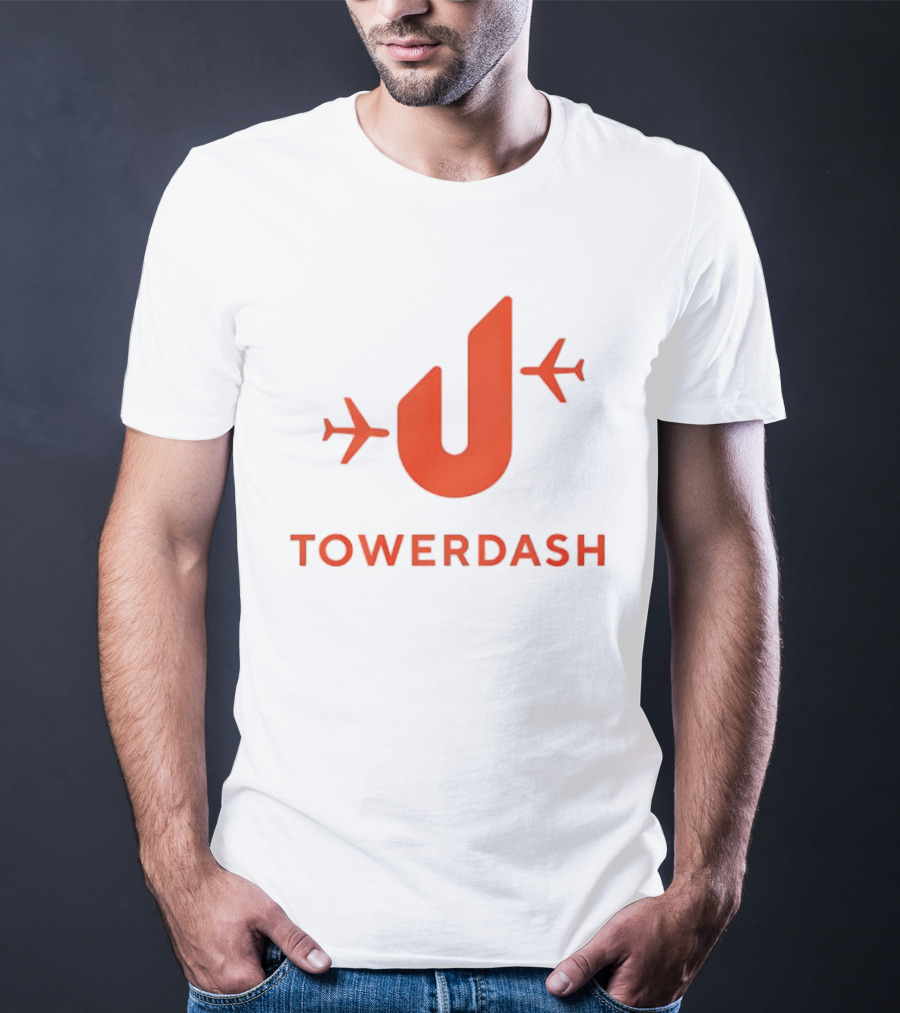 TOWER DASH Airplanes Iconic Red U Shape T-Shirt