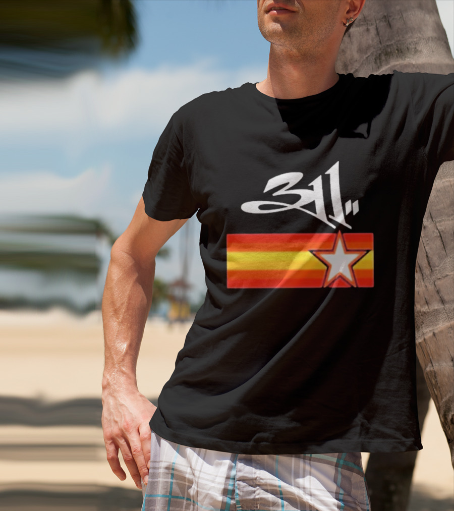 311 Band March 14 2026 Houston Star And Stripes T-Shirt