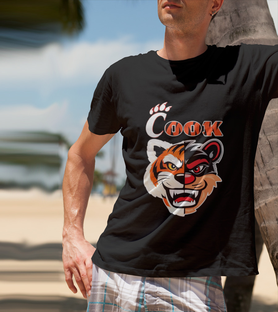 Cincinnati Bengals Bearcats Cook Split Face T-Shirt