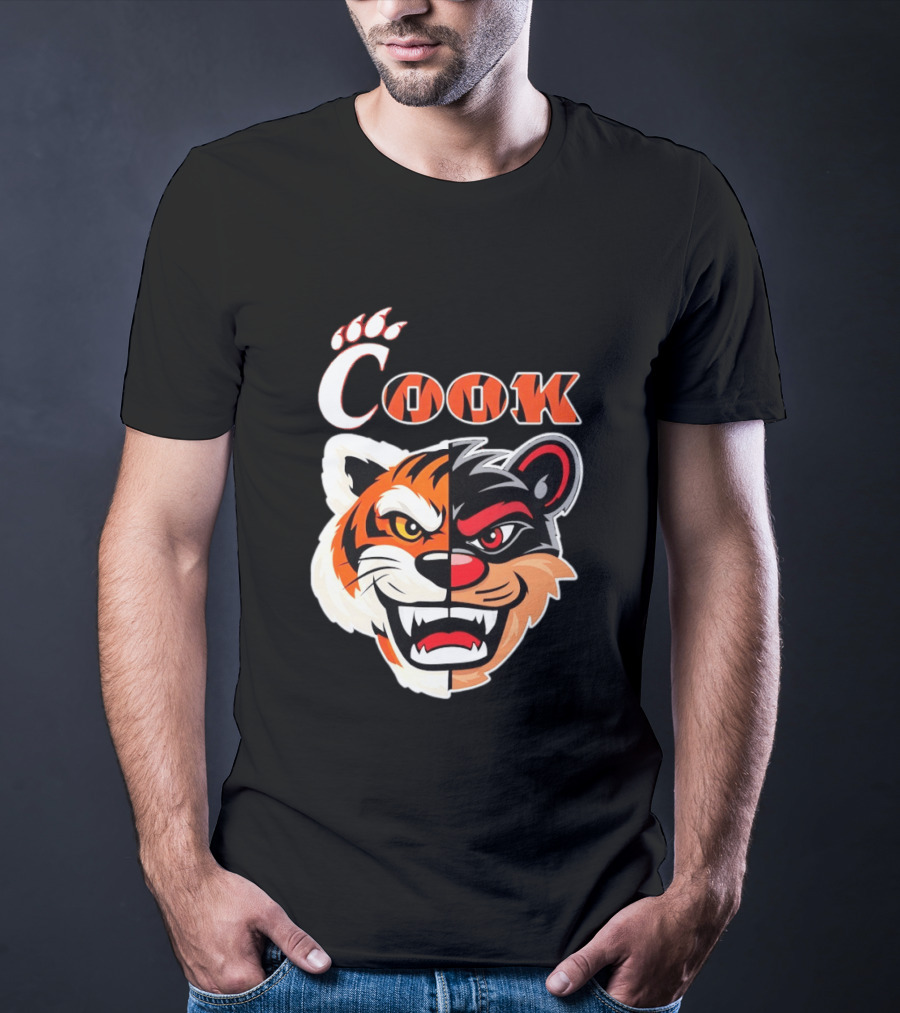 Cincinnati Bengals Bearcats Cook Split Face T-Shirt