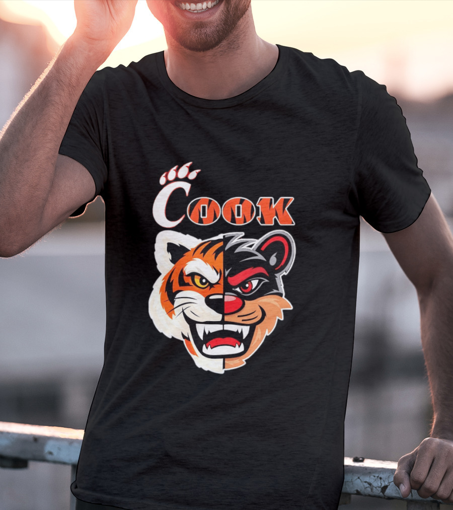 Cincinnati Bengals Bearcats Cook Split Face T-Shirt