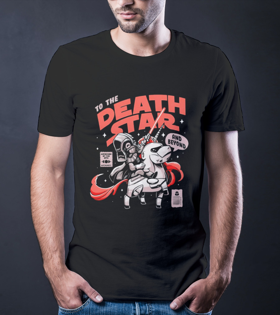 To The Death Star And Beyond Unicorn Wars T-Shirt