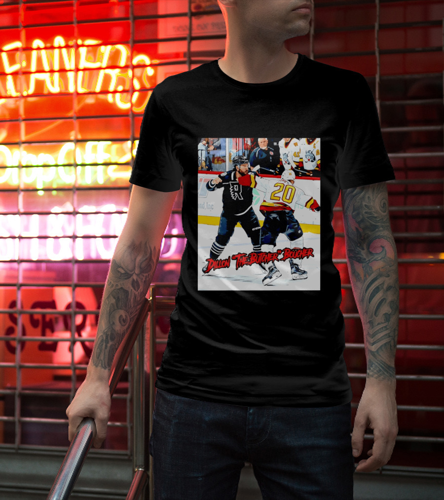 Dillon The Butcher Boucher Rockford IceHogs Hockey Fight Scene T-Shirt