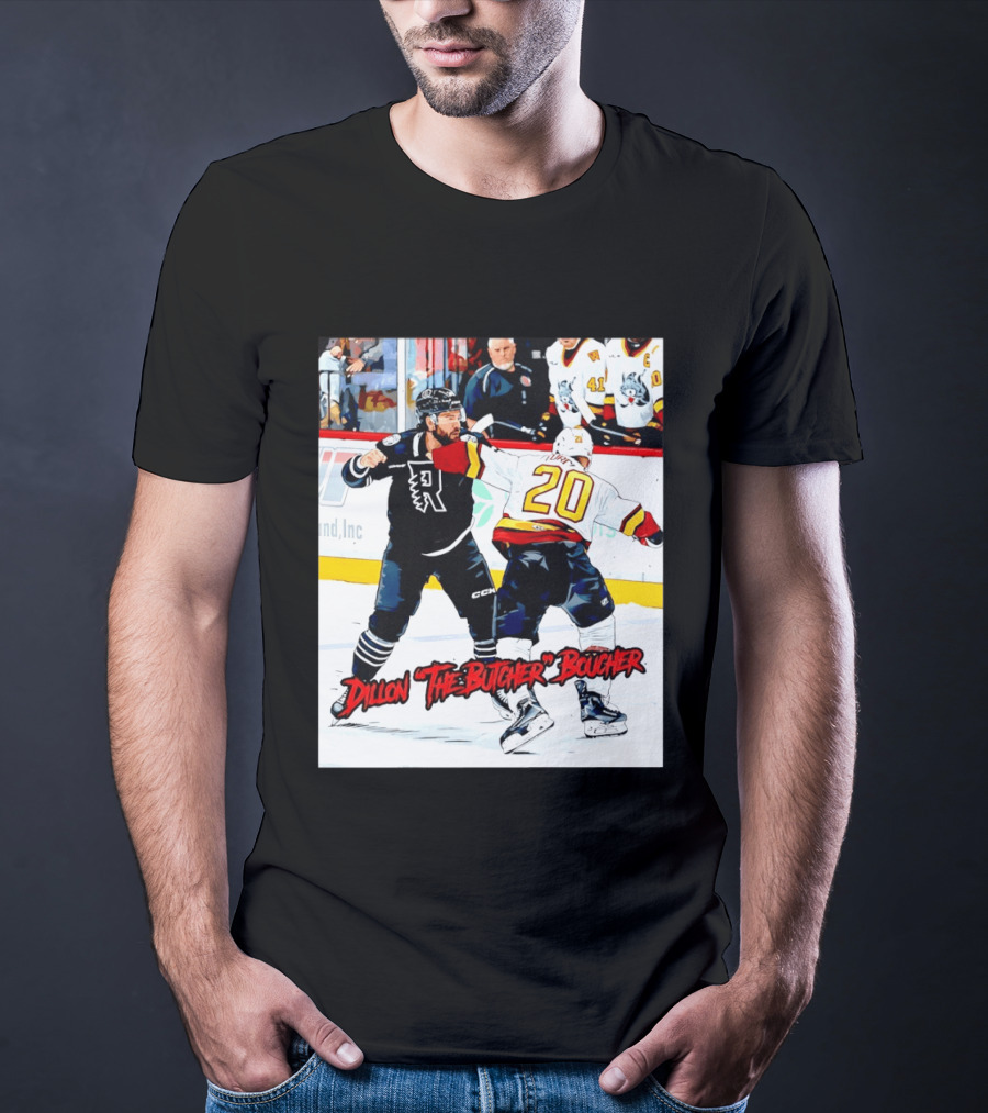 Dillon The Butcher Boucher Rockford IceHogs Hockey Fight Scene T-Shirt