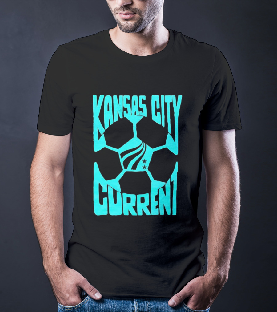 Kansas City Current NWSL Soccer Ball Kansas City Current T-Shirt