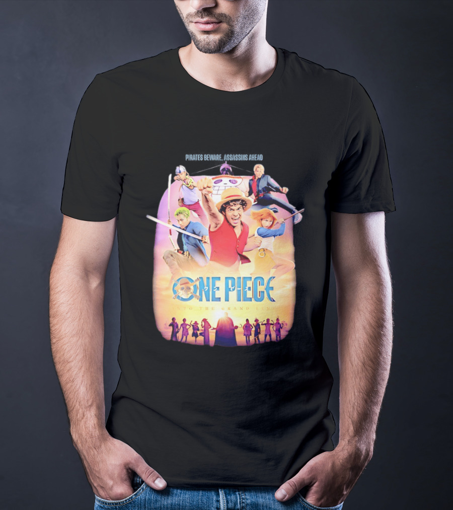 One Piece Luffy And Friends Pirates Journey To The Grand Line T-Shirt