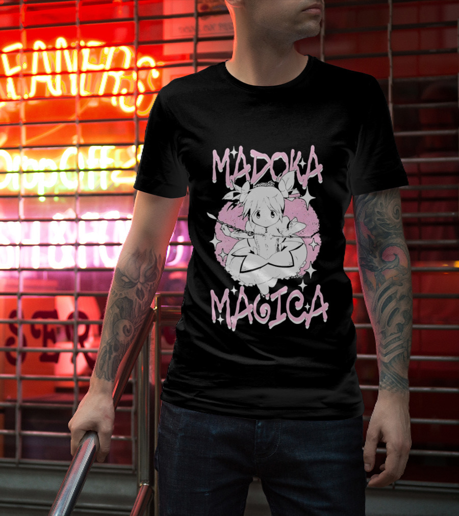 Madoka Magica Puella Magi Character Pink Tones T-Shirt