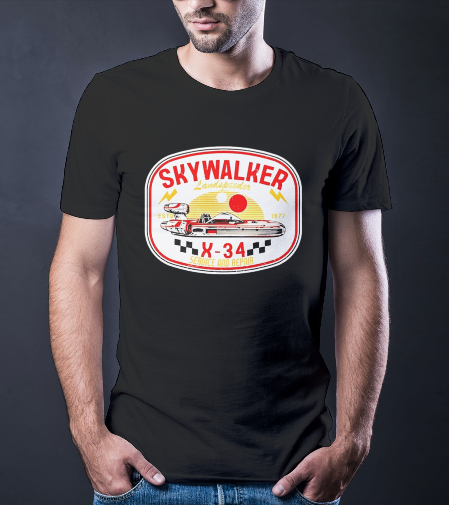 Skywalker Landspeeder X 34 Service And Repair Estd 1977 T-Shirt