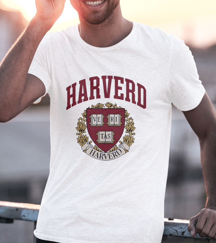 Harvard University Veritas Emblem Crest T-Shirt