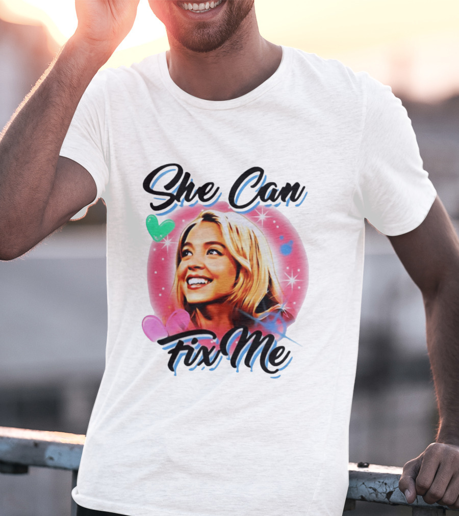 Sydney Sweeney Euphoria She Can Fix Me Hearts Stars T-Shirt