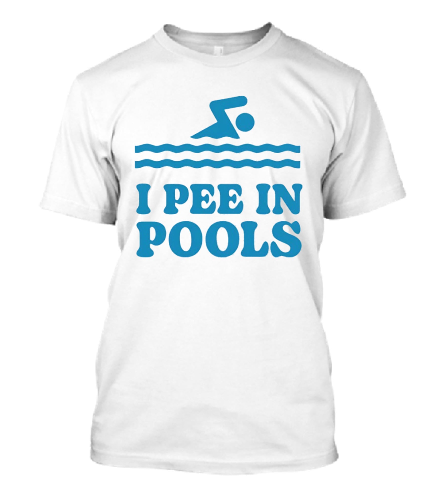 Zwemwater I Pee In Pools Swimmer Waves T-Shirt