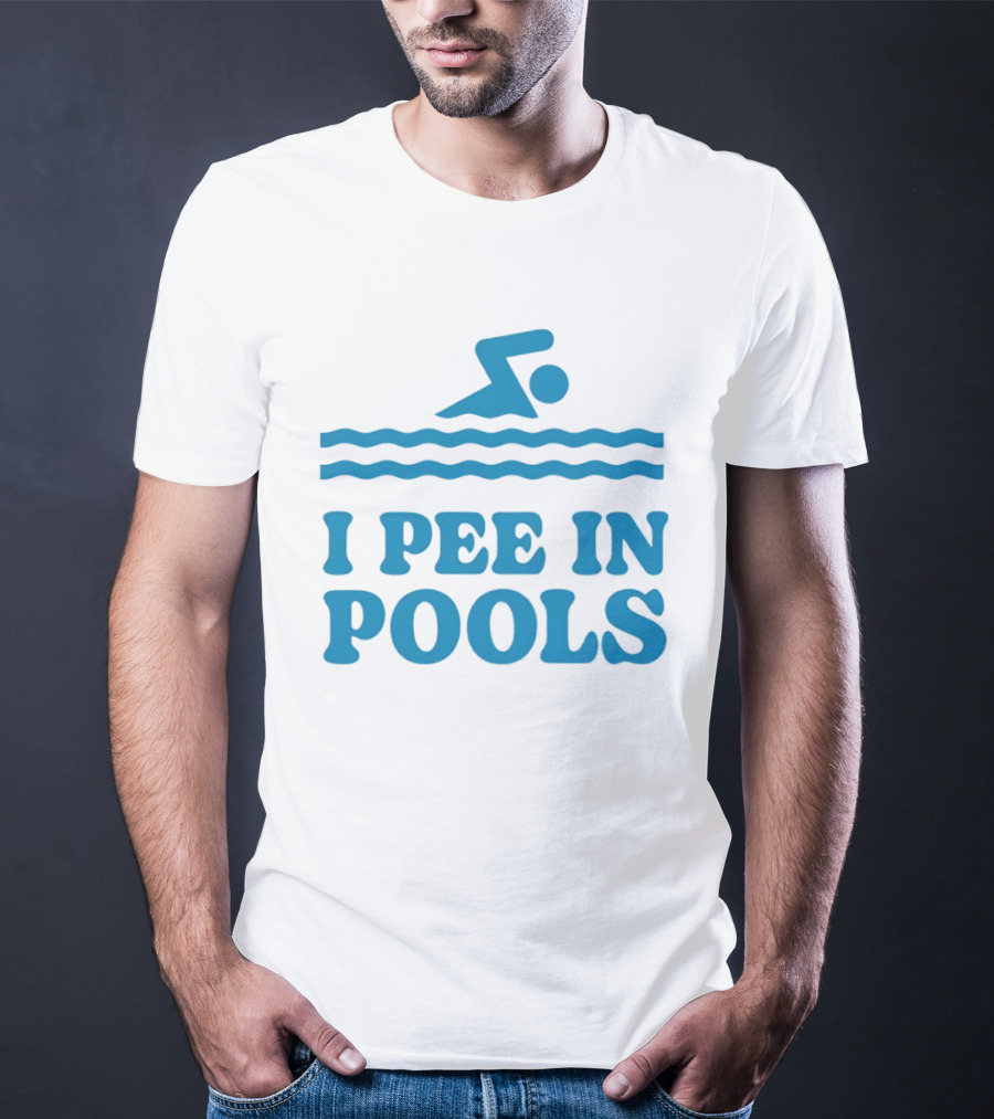 Zwemwater I Pee In Pools Swimmer Waves T-Shirt
