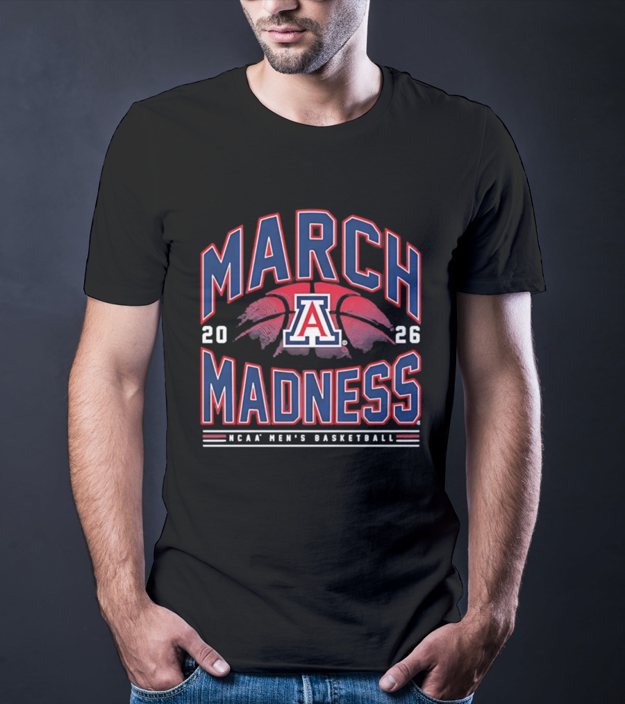 March Madness 2026 Arizona NCAA Men's Basketball T-Shirt