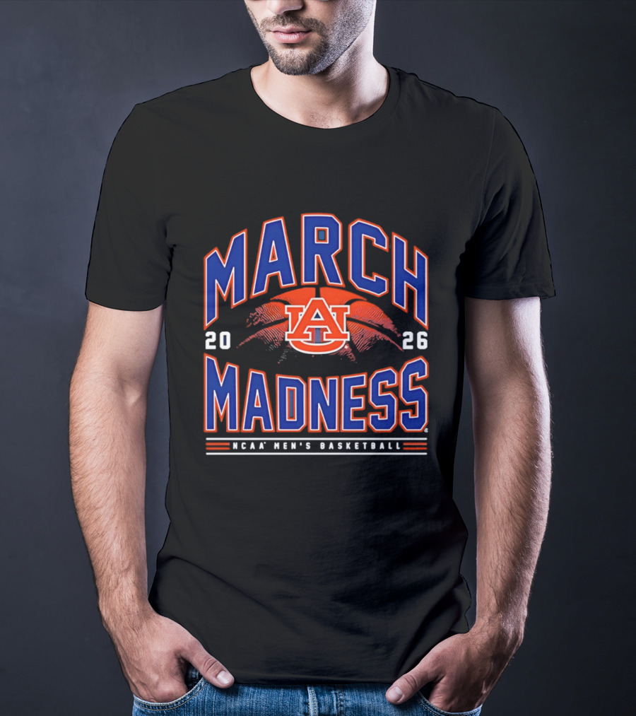 Auburn Tigers 2026 NCAA March Madness Men's Basketball T-Shirt