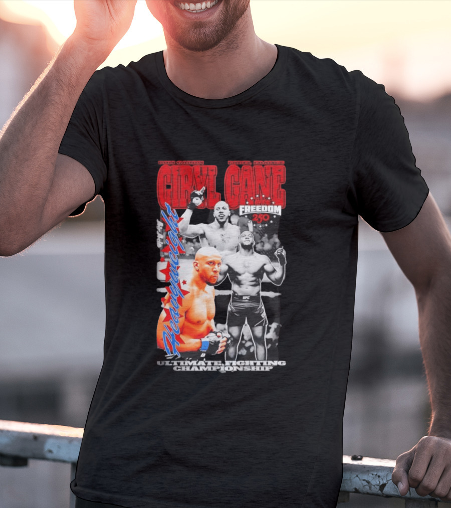 Ciryl Gane UFC Heavyweight Bon Gamin Paris Freedom 250 T-Shirt