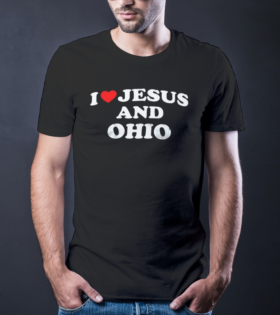 I Love Jesus Heart Ohio Passion T-Shirt