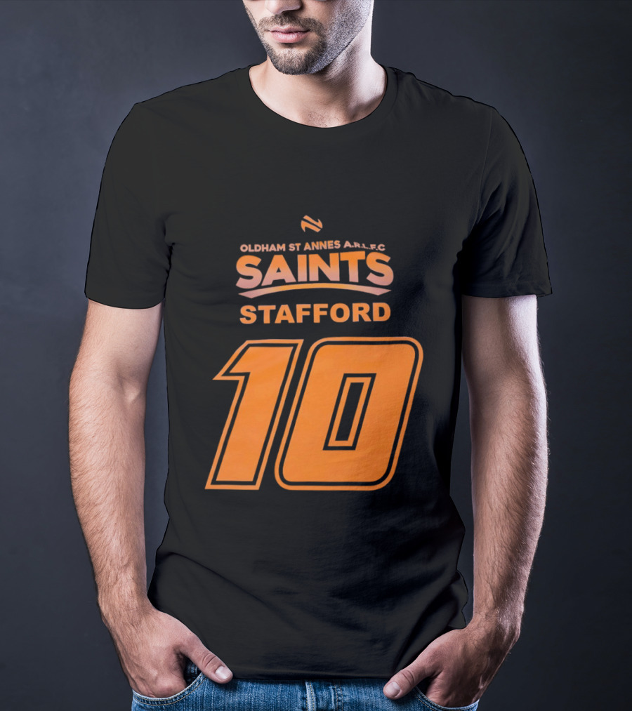Oldham St Annes ARLFC Saints Stafford Number 10 T-Shirt