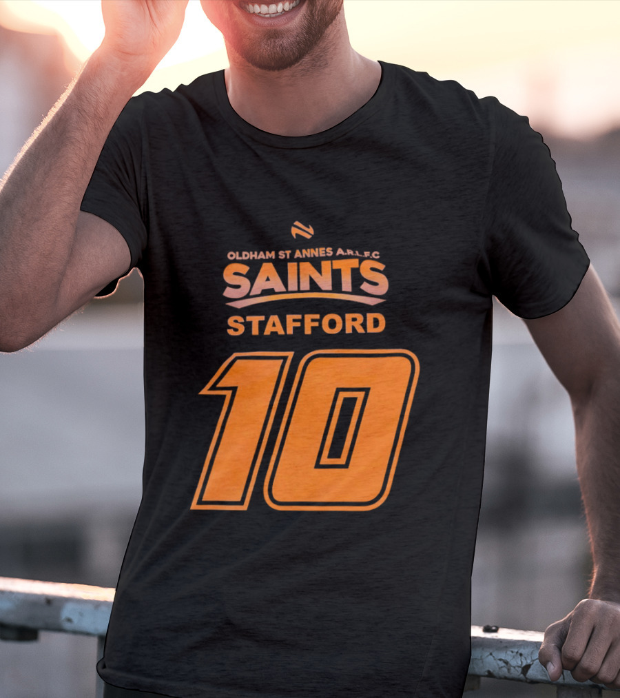 Oldham St Annes ARLFC Saints Stafford Number 10 T-Shirt